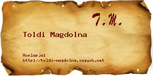 Toldi Magdolna névjegykártya